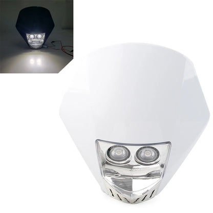 6W LED Bulbs Dual Headlight Lamp for Dirt Pit Bike