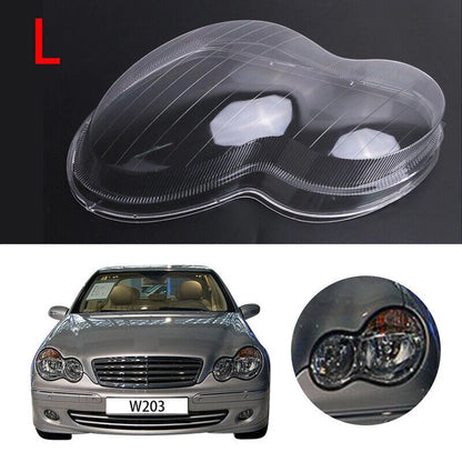 Left Headlight Lens Cover for Mercedes Benz C-Class W203 (2001-2007)
