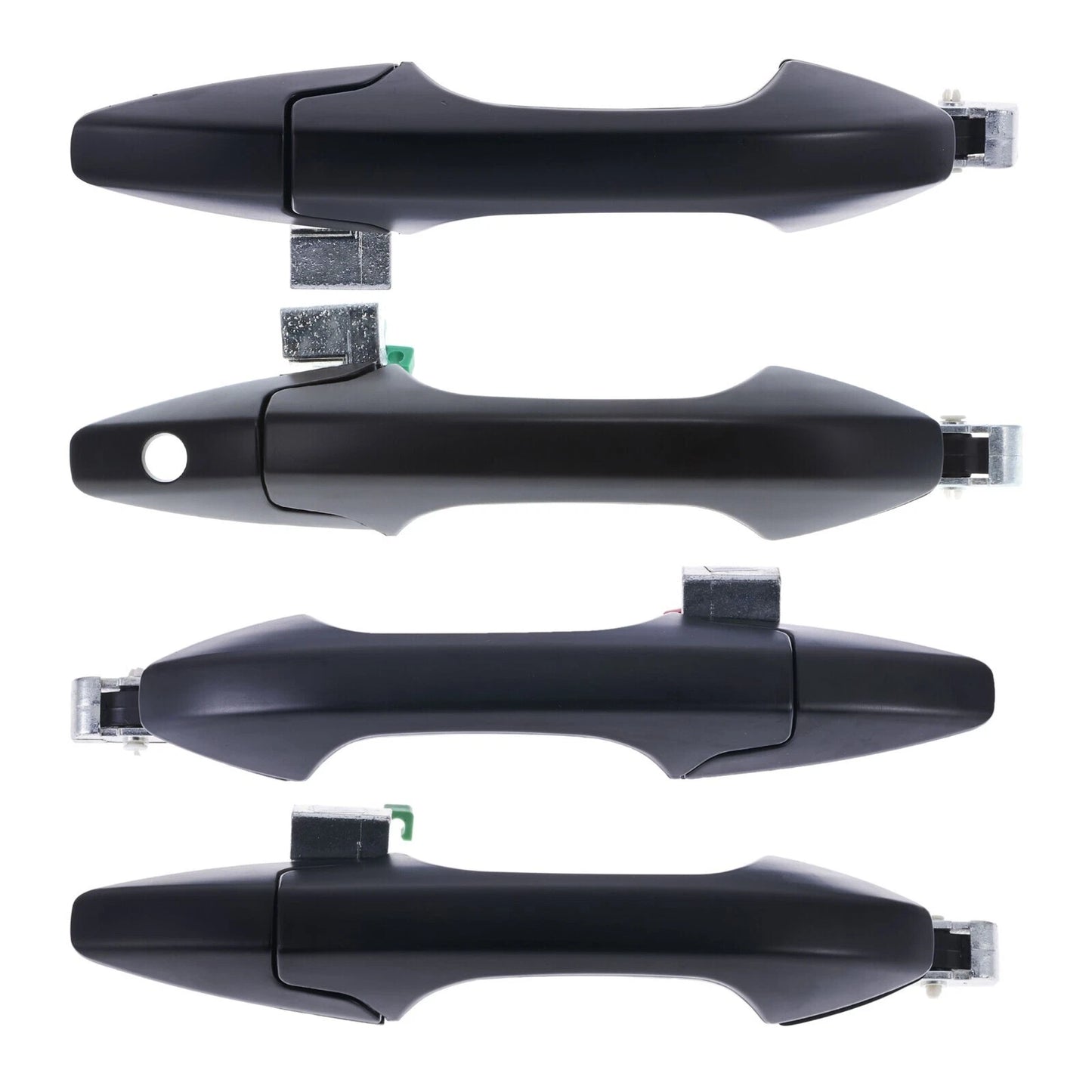 Outer Door Handle Set of 4 for Honda CR-V RE (2007-2012) Black Front Rear