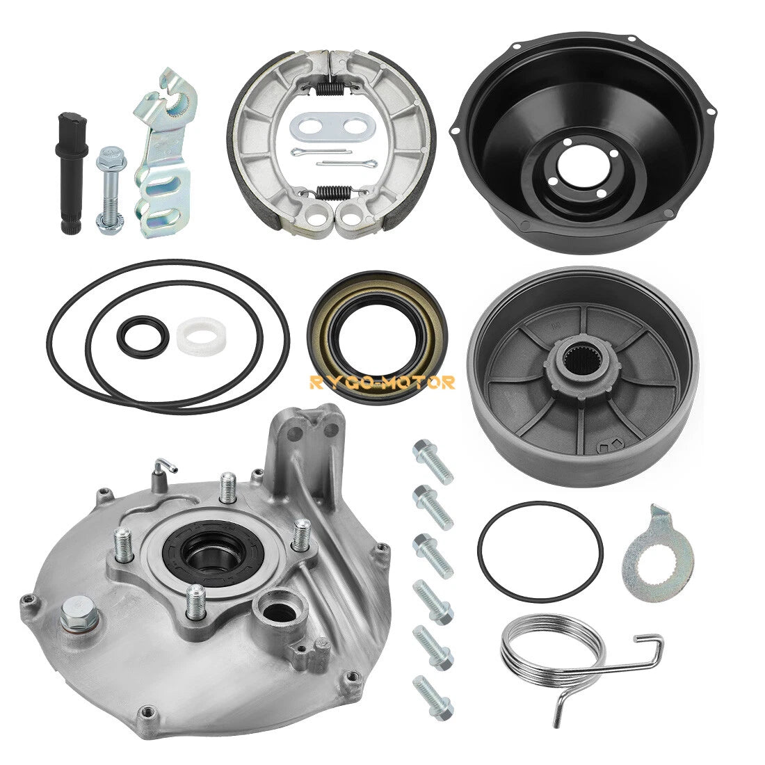 Rear Drum Hub Plate Cover Shoes Seals for Honda Foreman 400 (1995–2003)