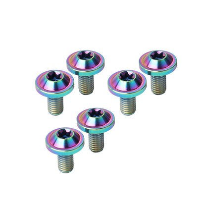 6 x M5x15mm Titanium Bolts Truss Torx Screws for Bike Motorcycle