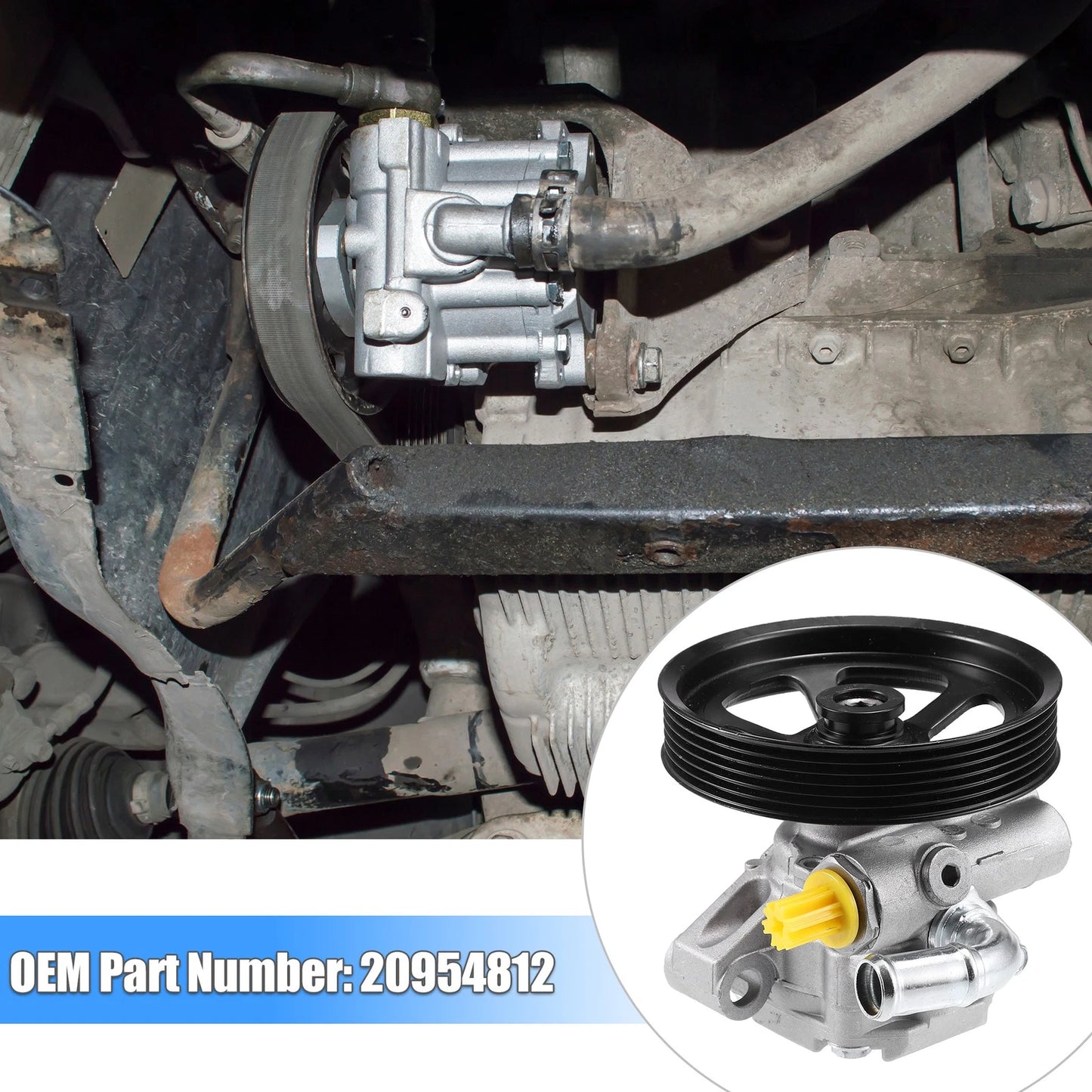 1x Power Steering Pump with Pulley for Chevy Traverse (2009-2017)