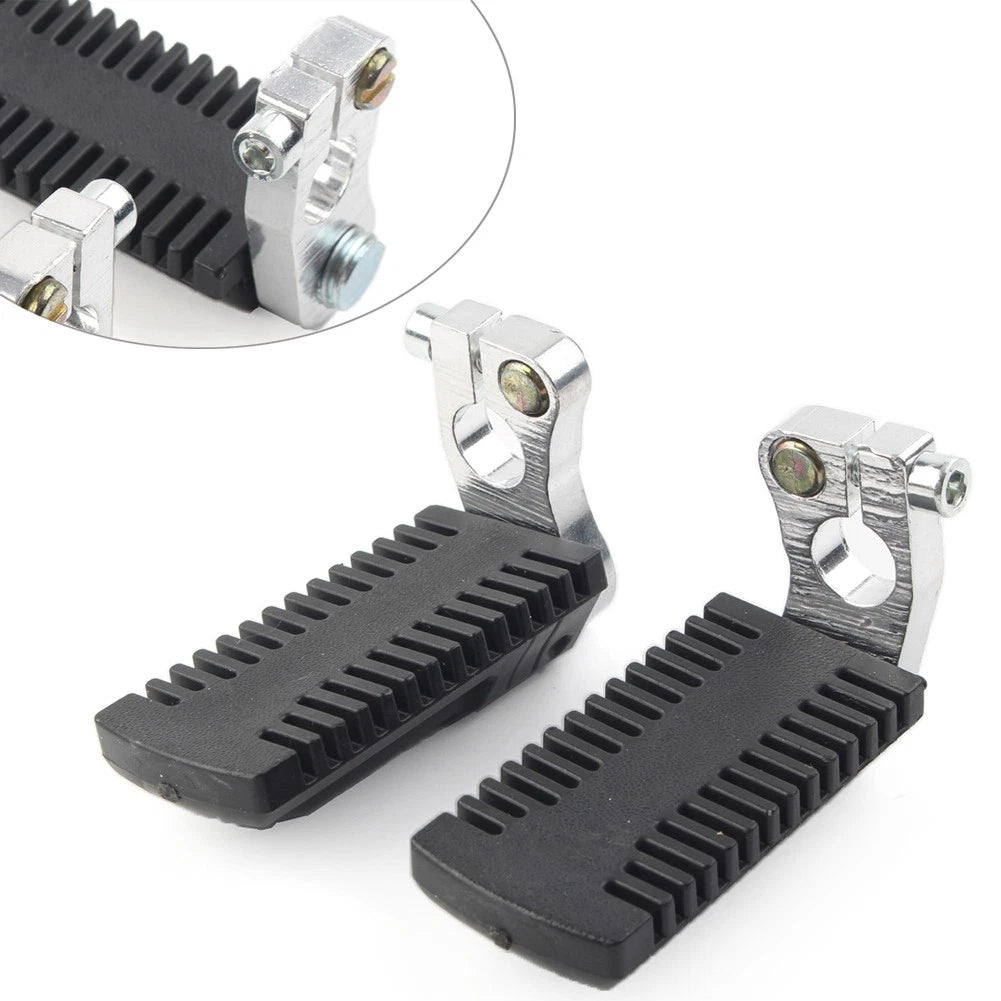 Footrest Pegs Pedal w/Clamp for 43cc 47cc 49cc Pocket Dirt Bike Mini ATV