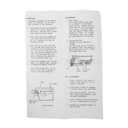 Choke Pull-Off Diaphragm for Holden HX HZ 308 Rochester Quadrajet (1976-1984)