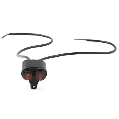 7/8'' 22mm Motorcycle Headlight Fog Spot Light Dual Switch 12V