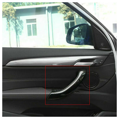 4Pcs Black Interior Door Handle Covers for BMW X1 (2016-2018)
