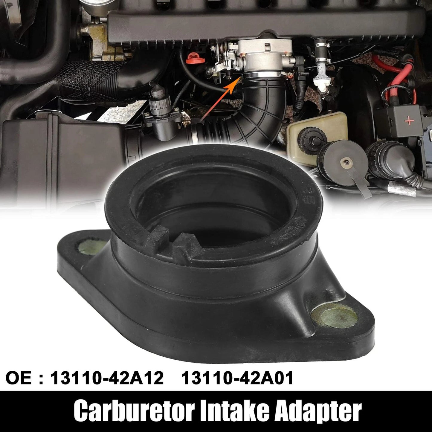 Carburetor Manifold Boots Adapter for Suzuki DR200 DR200SE (1995-2013)