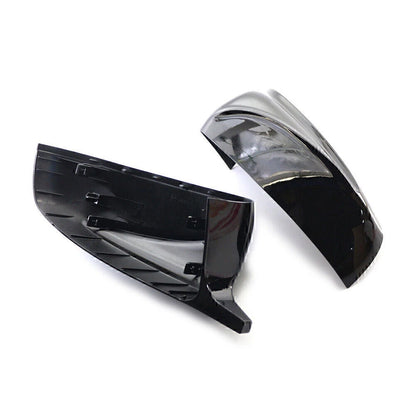 ABS Black Rear View Mirror Cover Trim for BMW X5 X6 (2007-2013)