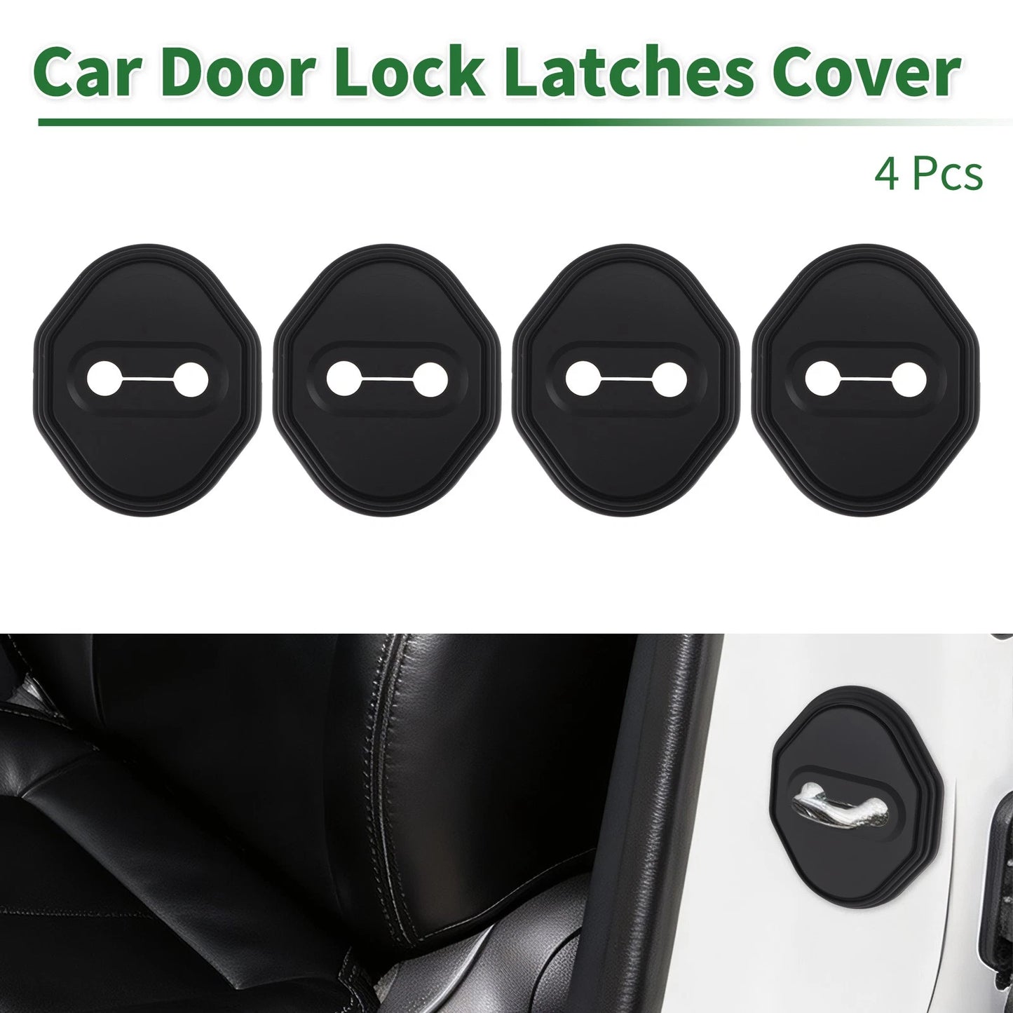 4 pcs / Car Door Lock Latches Cover for Toyota Land Cruiser 250 (2024–2025)