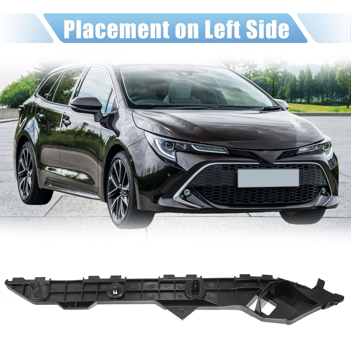Front Left Bumper Cover Bracket for Toyota Corolla (2009-2013)