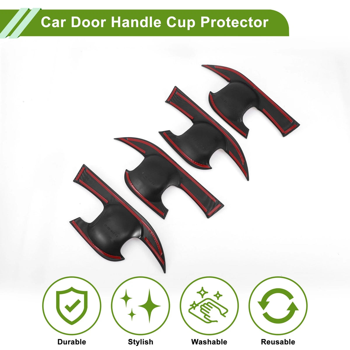 Carbon Fiber Door Handle Cup Protectors for Toyota Camry (2018-2023)