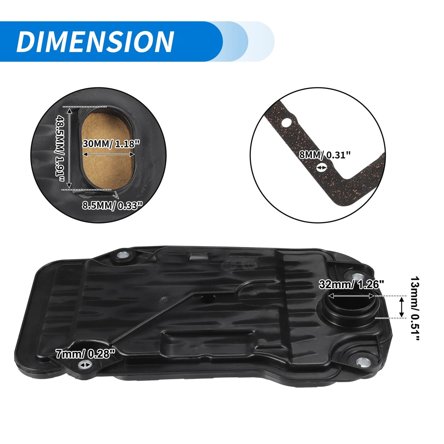 Transmission Filter Oil Pan Gasket for Lexus IS250 (2006-2013)