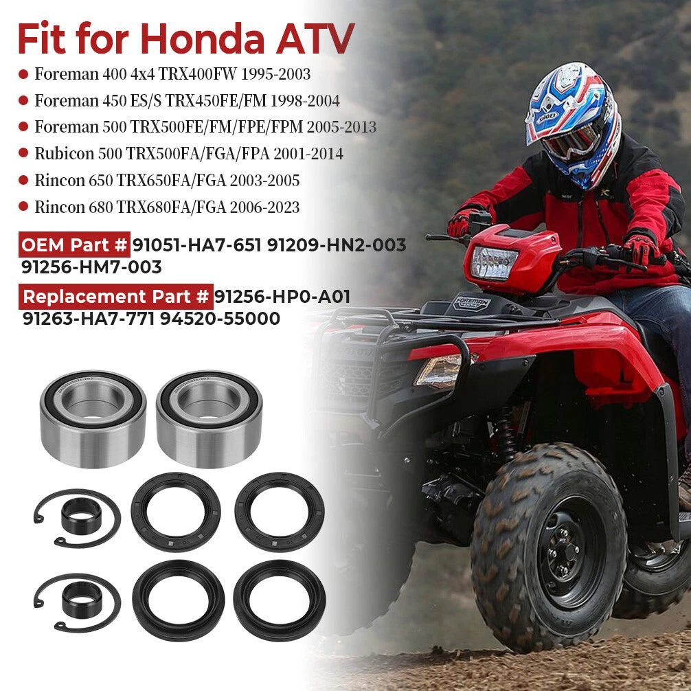 Front Wheel Bearings Seals for Honda Rincon (2003–2005)