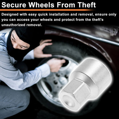 Wheel Lock Lug Nut for VW Touareg Locking Key Socket Tool