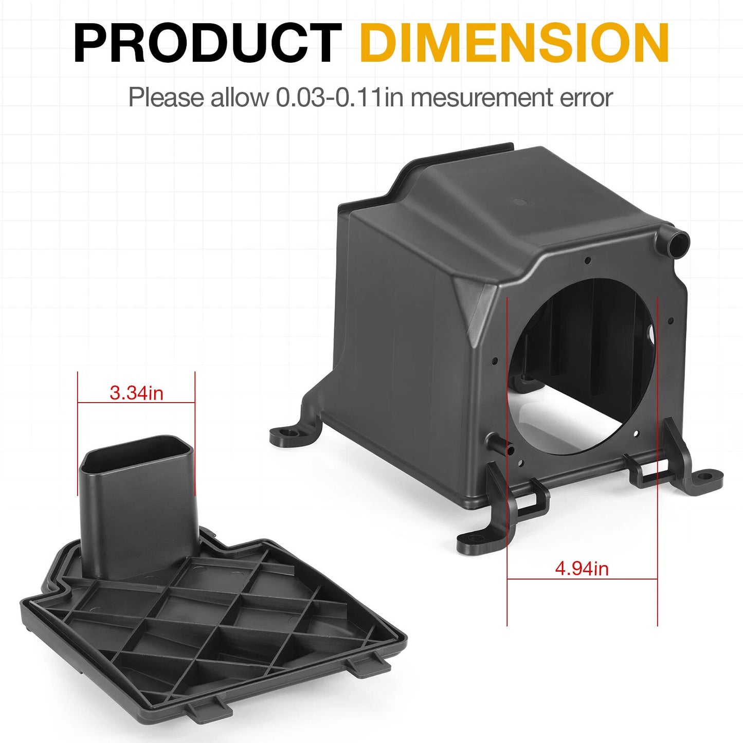 Air Filter Box Cleaner Case & Lid Cover Cap For Yamaha YFZ450 (2004–2013)