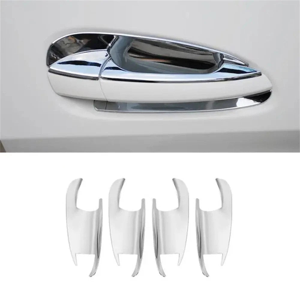 4 x Chrome Door Handle Bowl Covers for Mercedes Benz ML GL GLE GLK Class