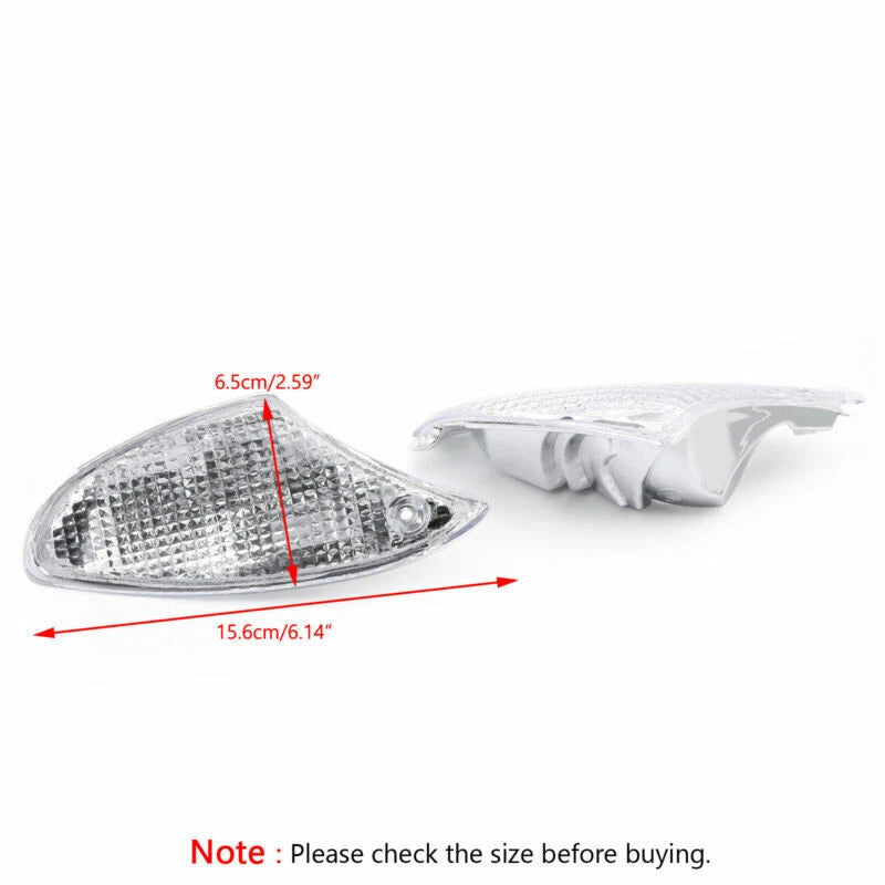 Clear Front Indicator Turn Signal Lens for BMW K1200S K1300S (2003-2016)