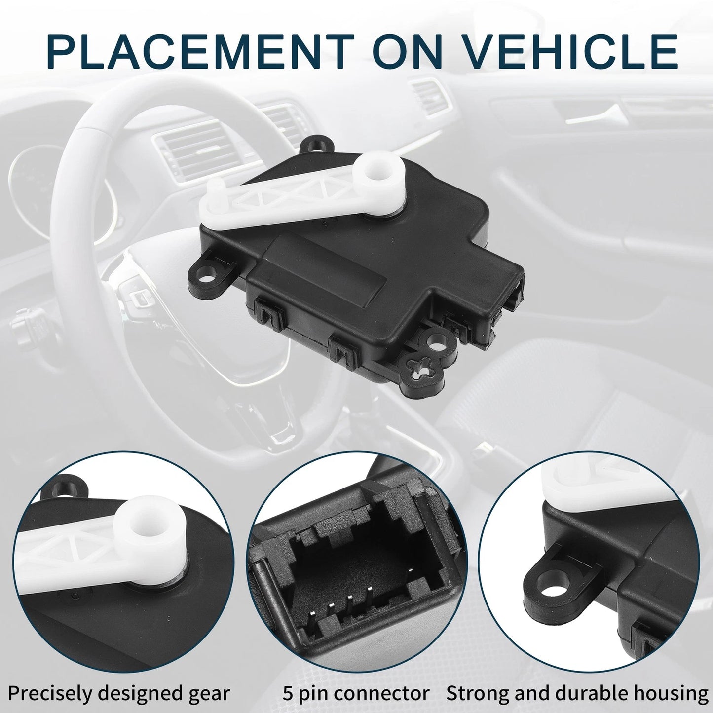 HVAC Heater Blend Door Actuator for Ford Mustang (2005-2009)