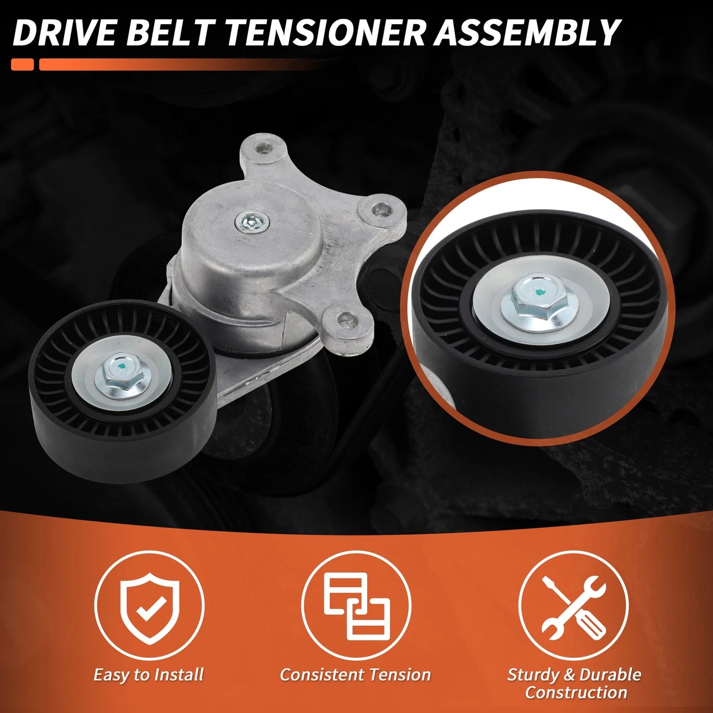 Drive Belt Tensioner for Ford Explorer 3.5L V6 (2011-2019)