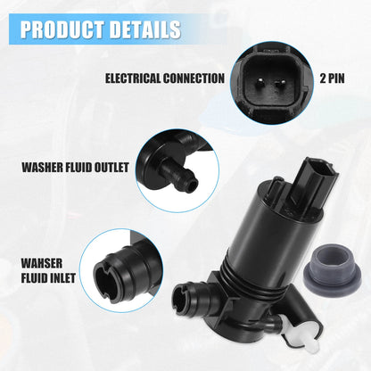Car Windshield Washer Motor Pump for Chrysler PT Cruiser (2001 - 2010)