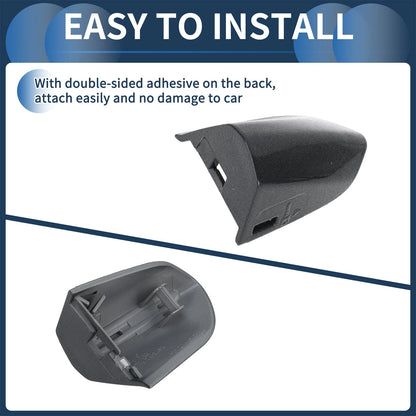 Front Left Door Handle Cover for Ford Mustang (2015-2020) ABS Gray 1 x