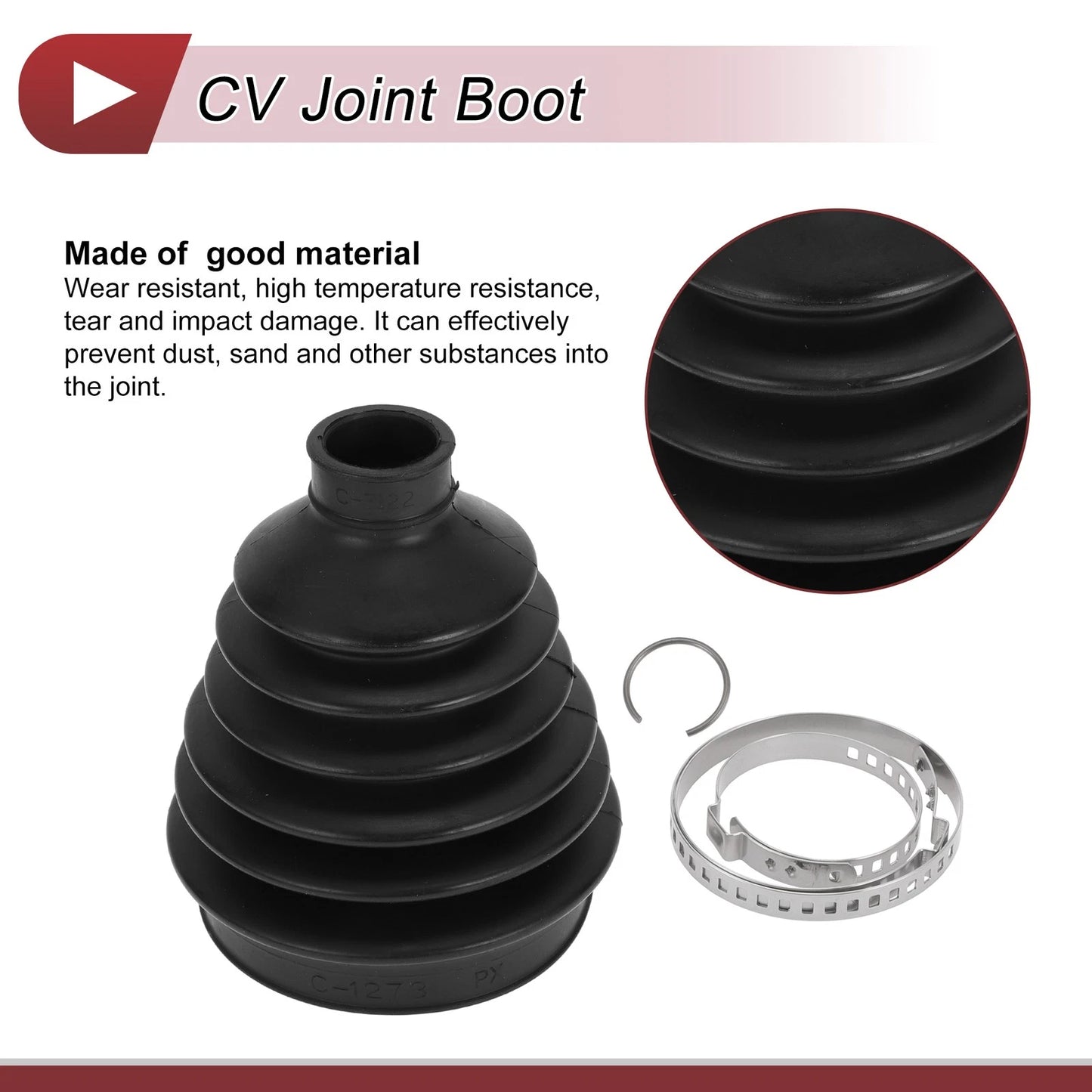 Outer CV Joint Boot Kit with Clamps for BMW X5 (2000-2006)