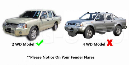 2 x Front Splash Guards for Nissan Navara D22 (1996-2004)