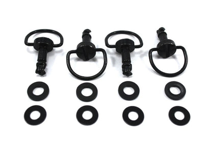 Tête De Fourche Aluminium Noir Vis Dzus for Honda Africa Twin XRV650 750 (1988–92)