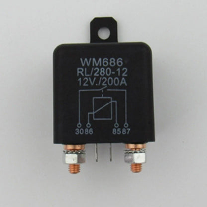 Heavy Duty 12V 200 Amp Relay Switch for Car/Boat/Van - 2 Pin ON/OFF