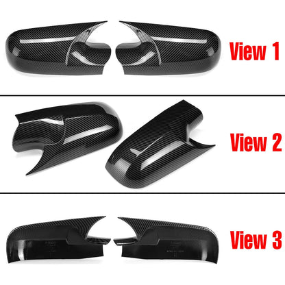 Side Mirror Cover Cap / Carbon Fiber Style / for Renault Megane 2 (2002–2009)