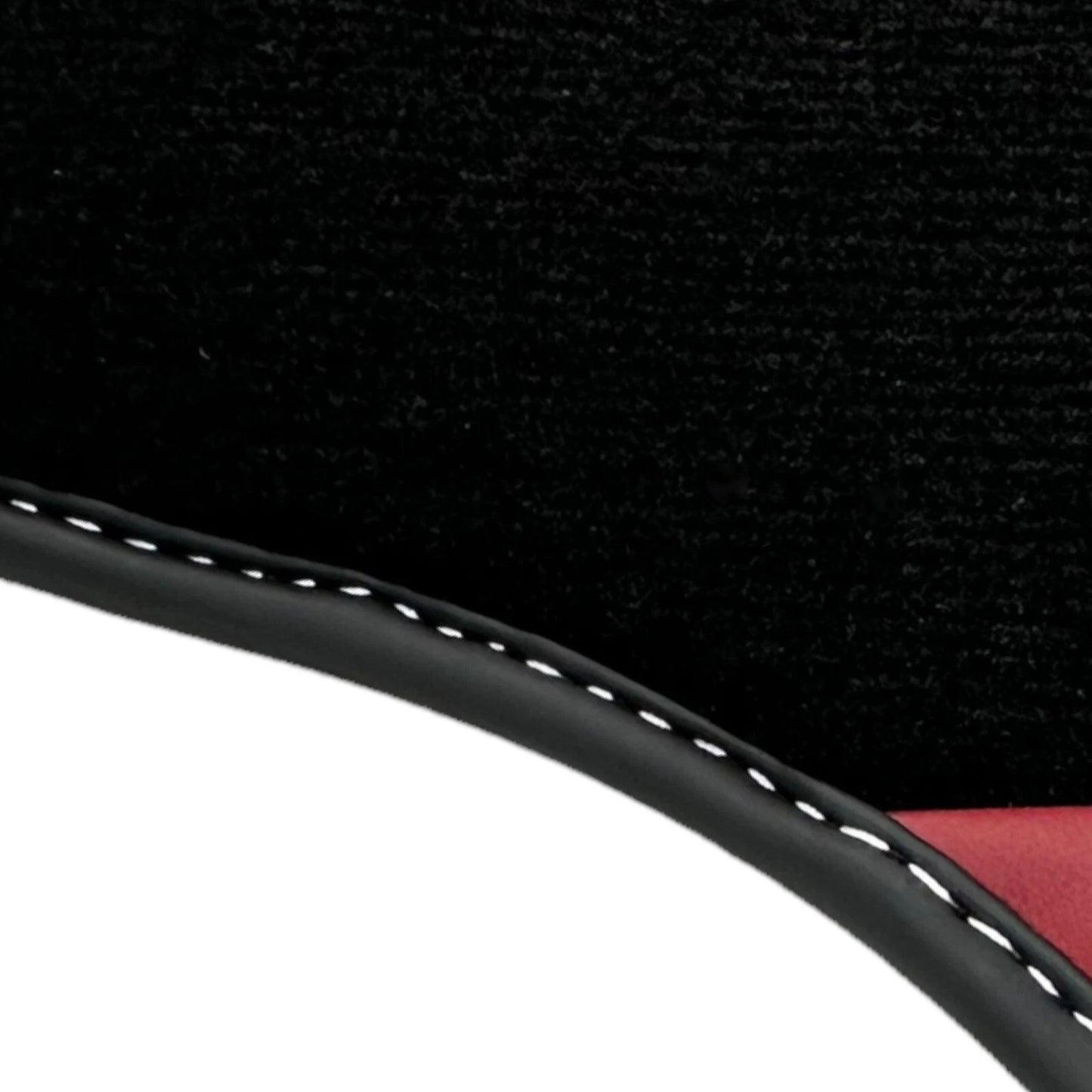 AutoWin Floor Mats for Ferrari F8 Tributo | Bordeaux Nappa Leather