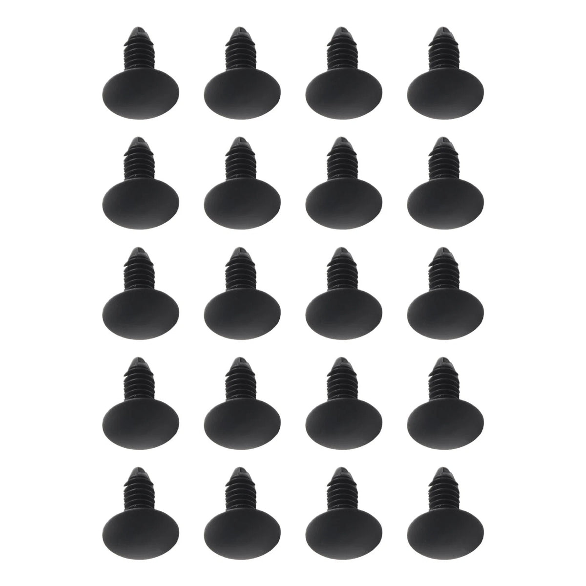Rivet Screws 50Pcs Auto Plastic Black Fender Bumper Clips for Cars