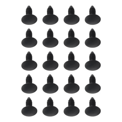 Rivet Screws 50Pcs Auto Plastic Black Fender Bumper Clips for Cars
