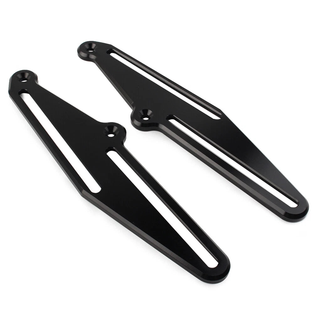 Windshield Bracket Adjuster Black for YAMAHA TENERE 700 (2019-2021) 2 x