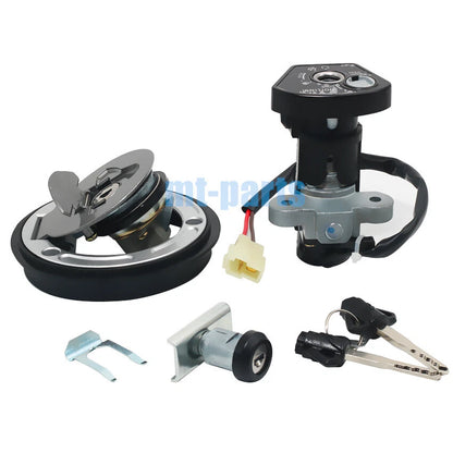Fuel Gas Cap Ignition Key Switch Seat Lock Set for Yamaha YZF R15 (2019-2021)