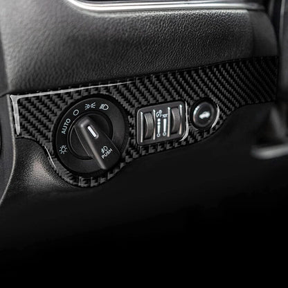 Carbon Fiber Headlight Switch Panel Trim for Dodge Charger (2011-2014)