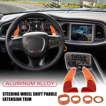 Steering Wheel Shift Paddle Extensions for Dodge Charger, Jeep (2011-2023)