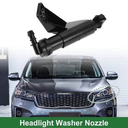Front Driver Side Headlight Washer Nozzle for Hyundai Santa Fe (2013-2018)