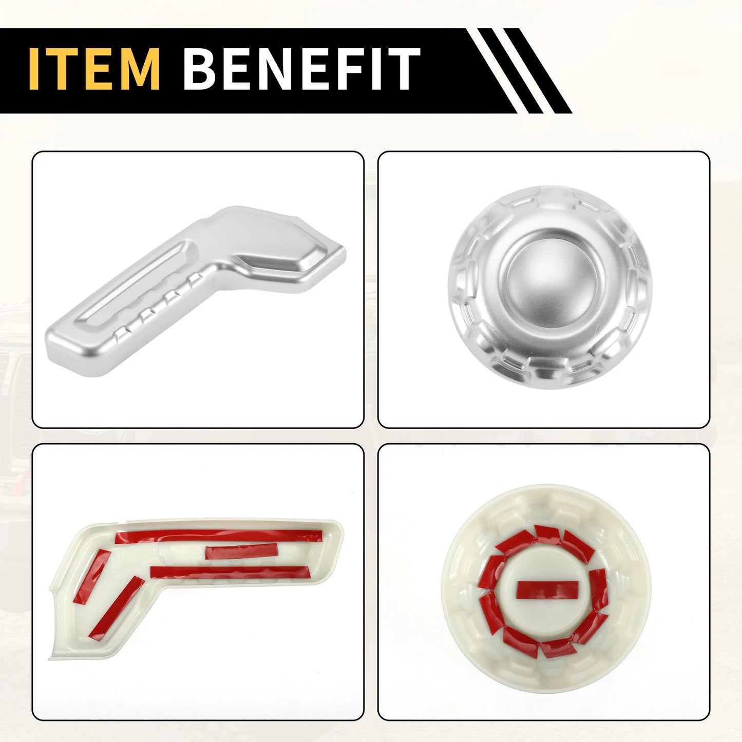 Seat Adjustment Button Cover Trim for Jeep Gladiator JT (2018-2024)
