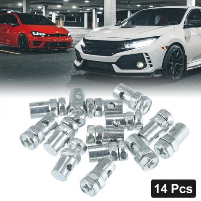 14pcs 2.6mm Throttle Brake Cable Ends for Motorcycle Brake Line Cable Wire Screws