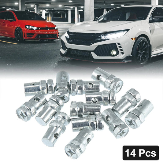 14pcs 2.6mm Throttle Brake Cable Ends for Motorcycle Brake Line Cable Wire Screws