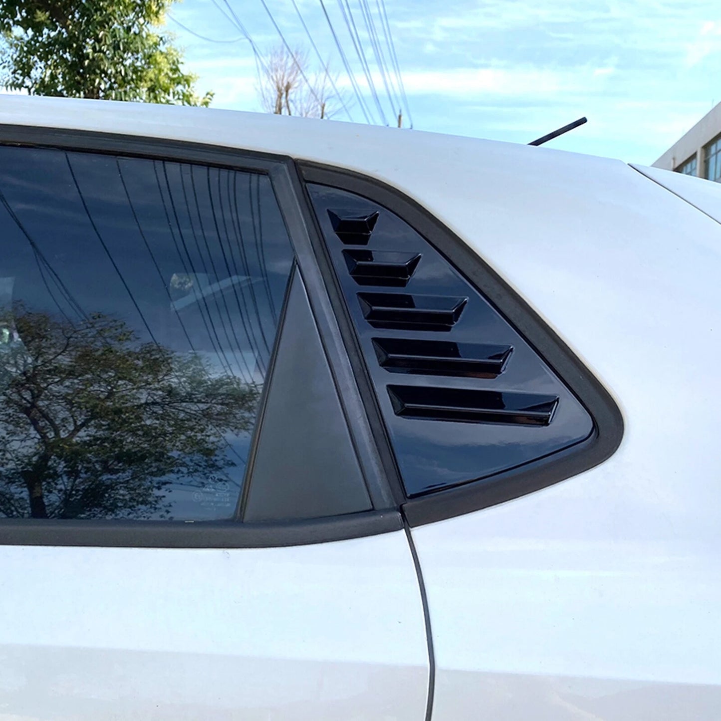 Rear Side Window Louver Trim Cover for VW Polo MK6 (2017-2023)