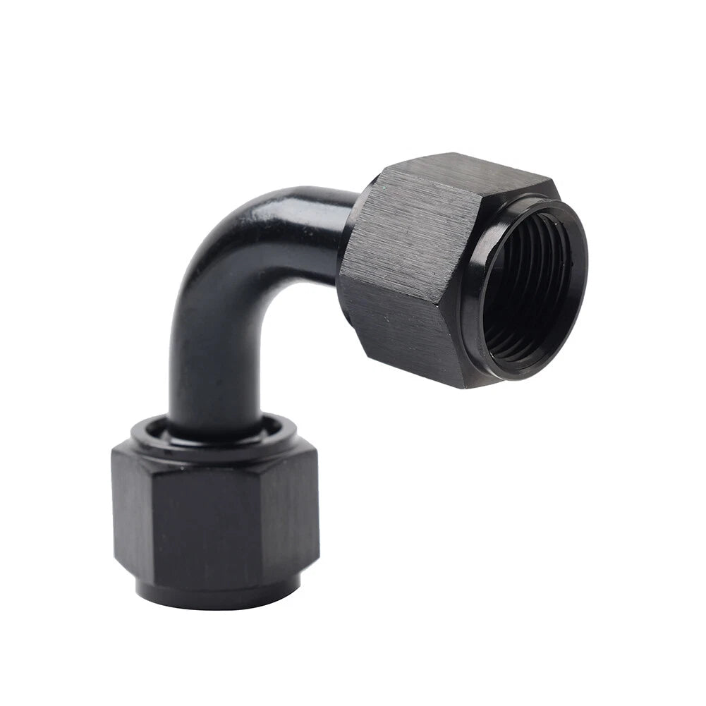 90 Degree Swivel Coupler Union Fitting Adapter for 8AN Female Connector