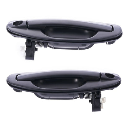 4pc Front/Rear Outer Door Handle Blk for Hyundai Santa Fe (2000–2005)