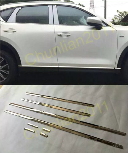 Steel Side Door Molding Cover Trim for Mazda CX-5 (2017-2021) 8pcs
