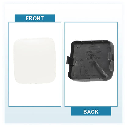 Front Tow Hook Caps for Toyota RAV4 2009-2012 - 2 x White Covers