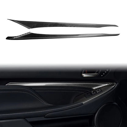 Carbon Fiber Interior Door Panel Cover Trim for Lexus RC350 RC F Sport 2015-2022