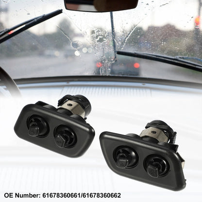 Front Left Right Headlight Washer Nozzles for BMW 525i (2001-2003)