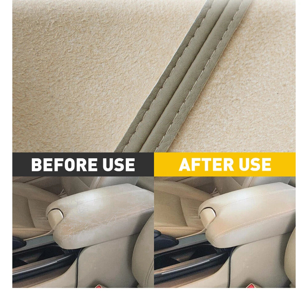 Beige Leather Center Console Armrest Lid Cover for Honda Accord (2008-2012)