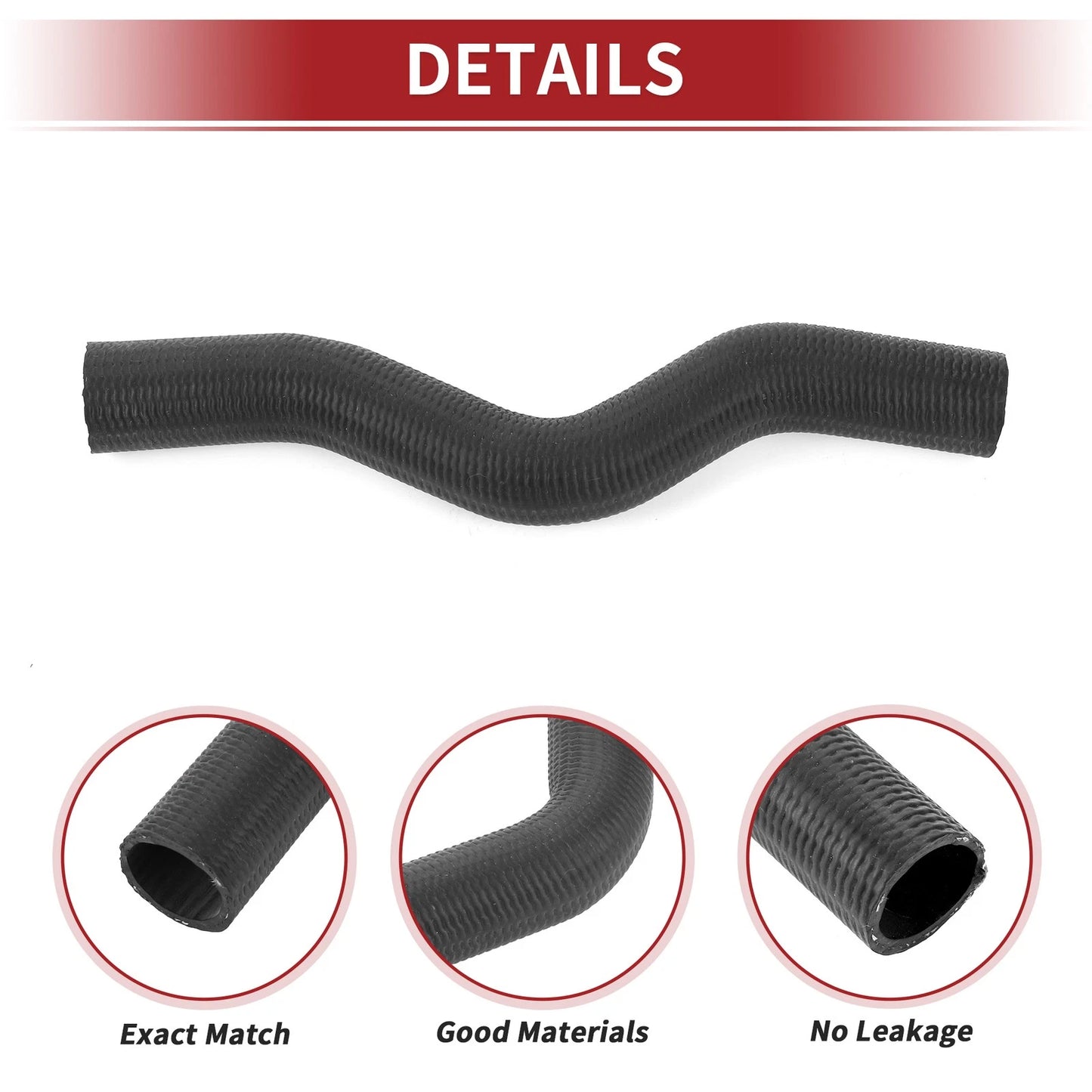 Radiator Hose for Honda Civic 1.7L Rubber Black (2001-2005)
